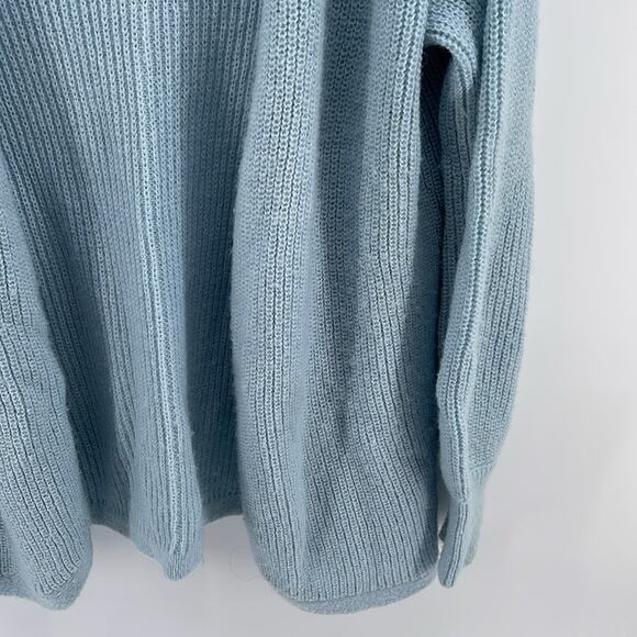 Boden wool blend open front long line knit sweater cardigan sz M - Picture 4 of 6